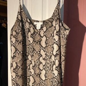 H&M snakeskin print tank top!